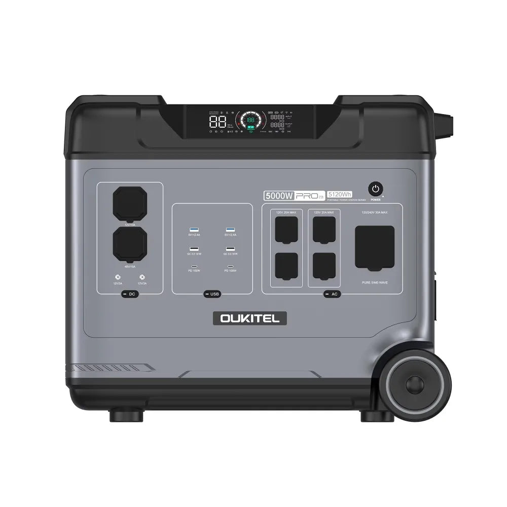 5000W Lifepo4 Battery Portable Power Station with Fast Charging Application Control Overseas Warehouse Stock Solar Generator