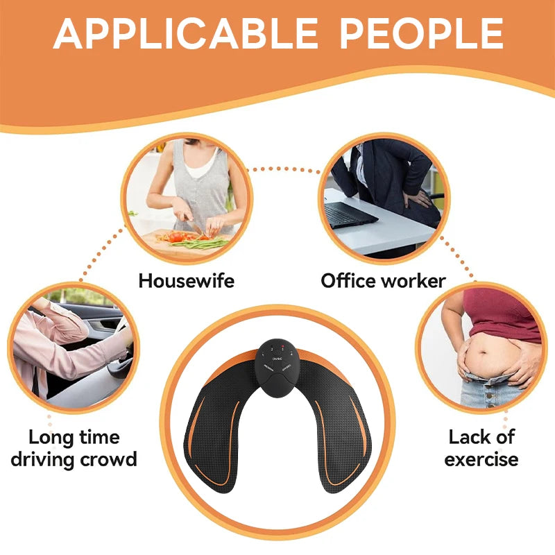 EMS Muscle Stimulator Buttocks Muscle Massager Hip Trainer Fitness Fat Burning Buttocks Arm Abdomen Trainer Apparatus Slimming