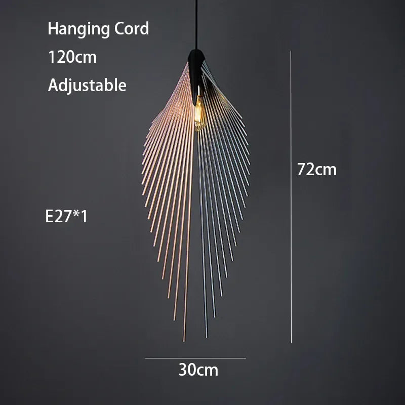Modern Minimalist Pendant Light Personality Design Black Metal Lamp For Living Room Kitchen Island Restaurant Shop Decor Lamp