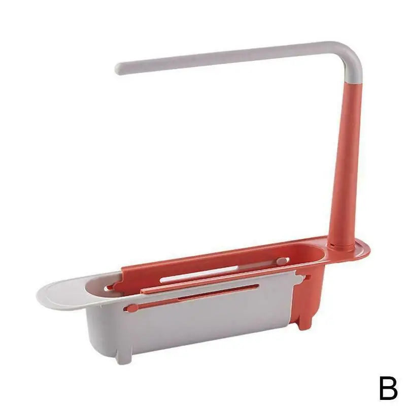 Kitchen Sink Drain Rack Telescopic Sink Shelf Sinks Organizer Soap Sponge Holder Storage Basket Kitchen Gadgets Accessories Tool