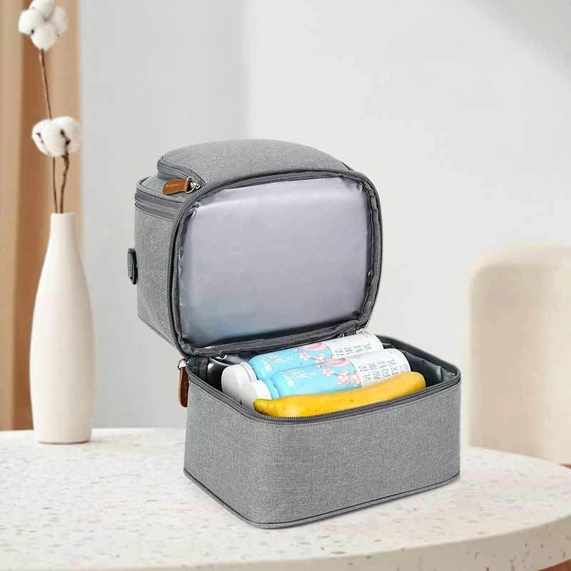 Outdoor Travel Picnic School Food Lunch Bag Insulated Backpack Lunch Box Bags Fresh Cooler Breast Milk Fresh-keeping Handbag