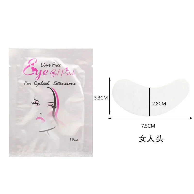 200 Pairs Eyelash Under Eye Patches Eye Pad Isolation Remove Hydrogel Eye Patch Sticker Gasket Eyelash Extension Makeup Tools
