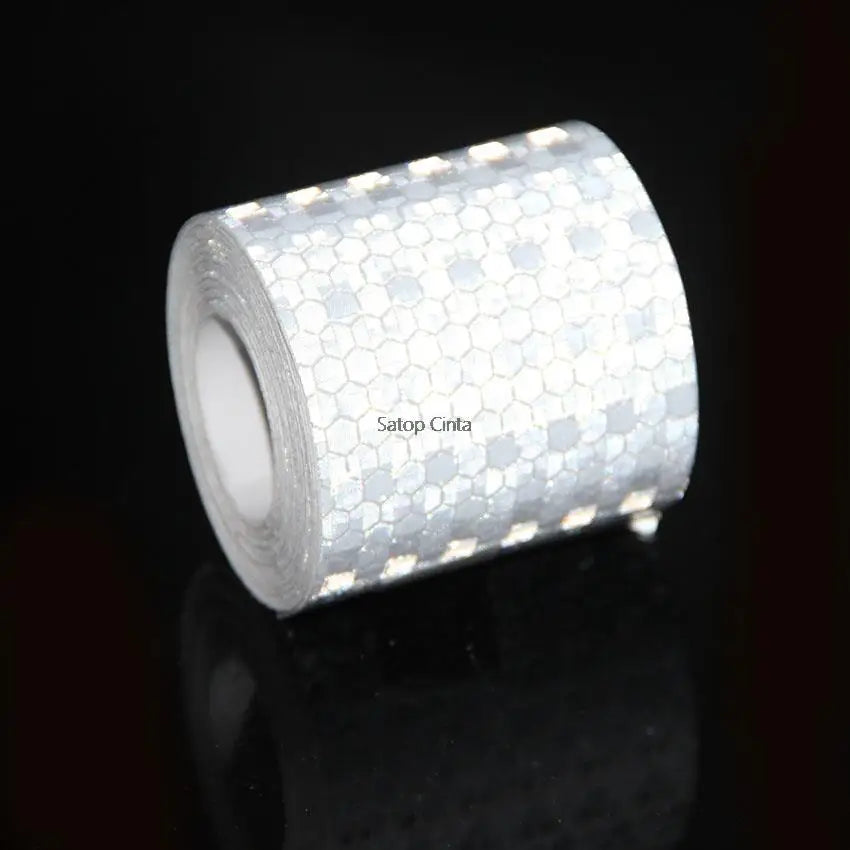 2inch Bicycle Safety Warning Conspicuity White Reflective Tape Reflective Strip Bike Stickers Adhesive Reflectors For Things 10M