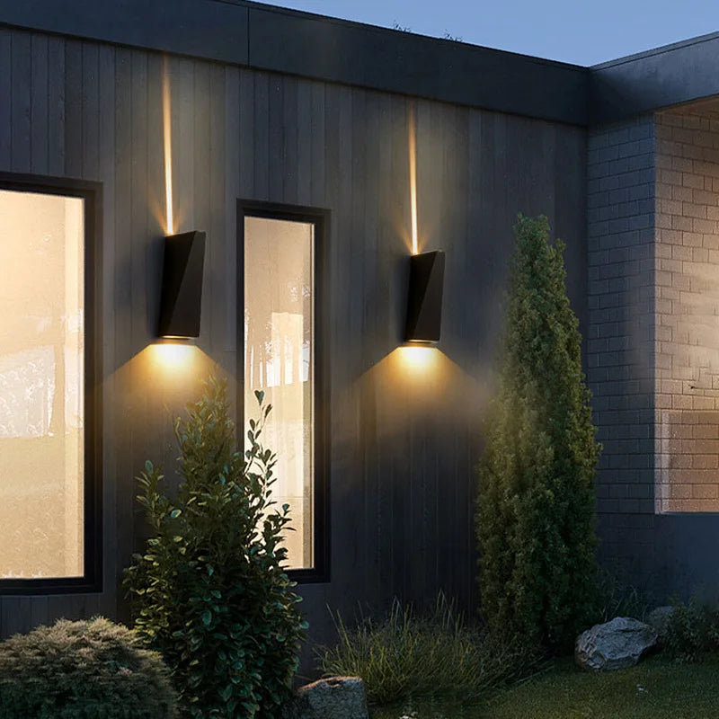 Outdoor LED Wall Lamp 6W 10W IP65 Waterproof Aluminum Wall Lights Porch Garden Fence Indoor Modern Nordic Sconce Lamps AC85-265V