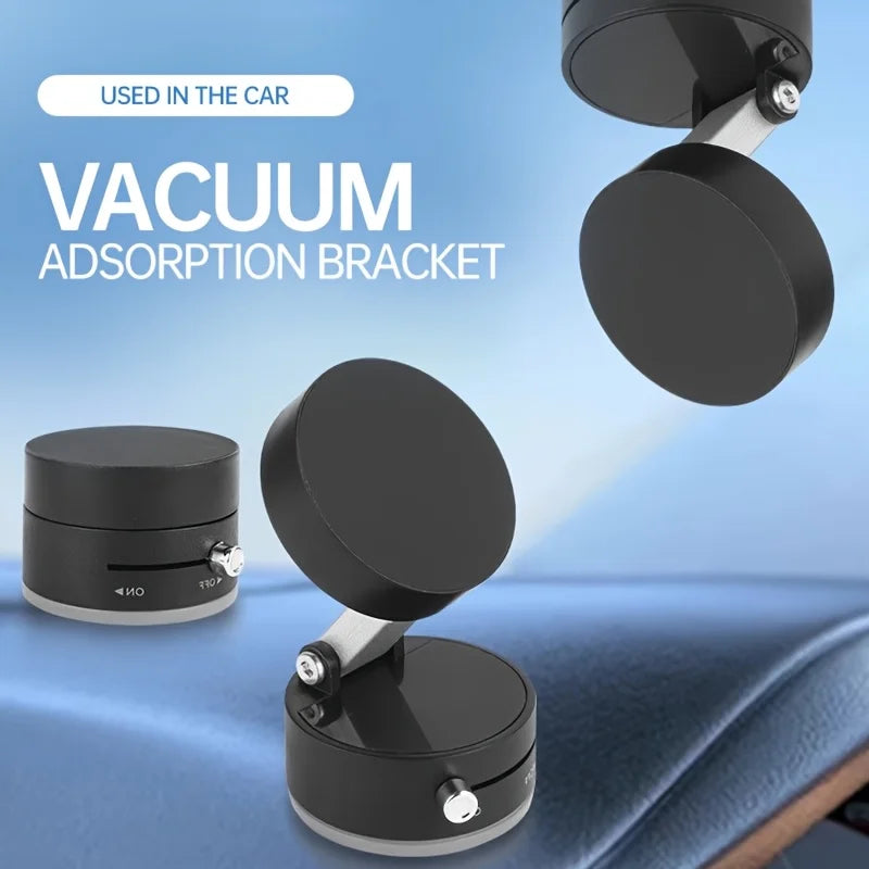 Foldable Double-sided Adsorption Vacuum Magnetic Phone Bracket A2 Hands Free Car Dashboard Mount Portable Desktop Cell Phone Stand Multi Scene Universal Phone Holder