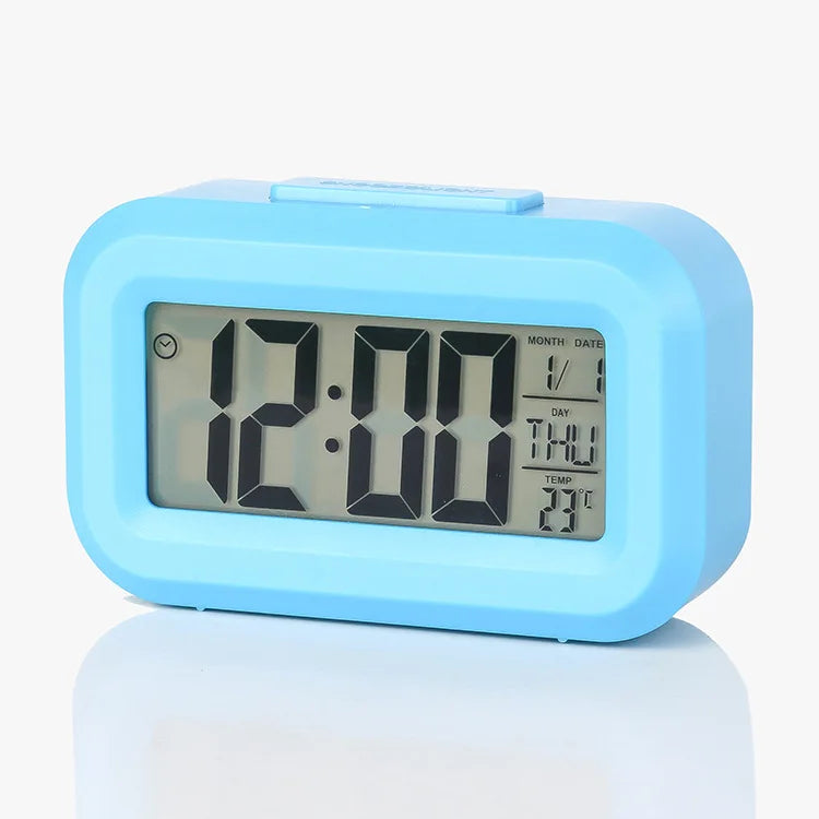 Alarm Clock Digital Clock LED Electronic With Backlight Snooze Calendar For Home Office Desktop Table Screen Display Watch