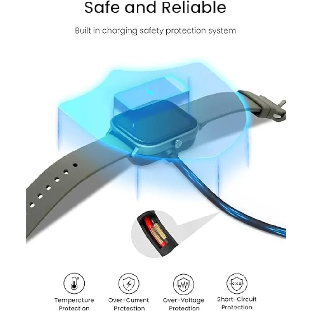 For Amazfit GTS 2/GTS 2 Mini/GTR 2e/Bip 5/Bip 3/Bip U Fast Charger USB Charger Smart Watch Charging Cable  Replacement Chargers