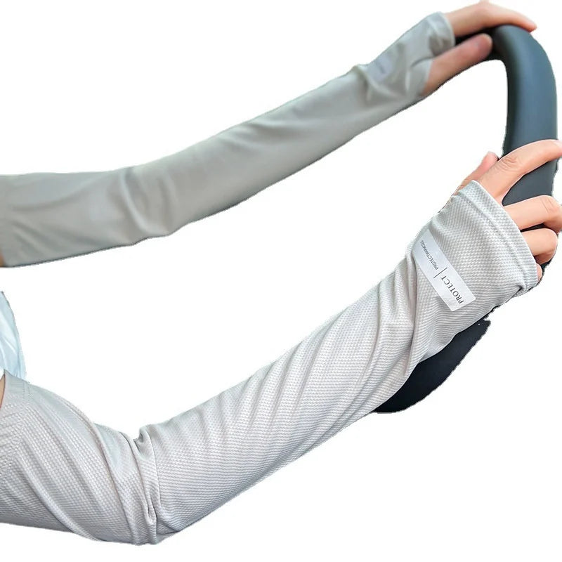 Ice Sleeves for Men's Woman Sun Protection Japanese Summer Outdoor UV Protection Loose Arm Sleeves Driving Outdoor Gloves