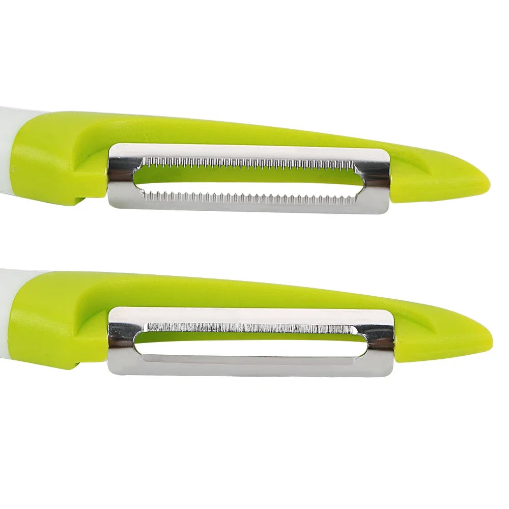 Stainless Steel Vegetable Slicer Peeler Knife - Razor Sharp Cutter for Carrot Potato Fruit Shred Zester Grater Kitchen Gadgets