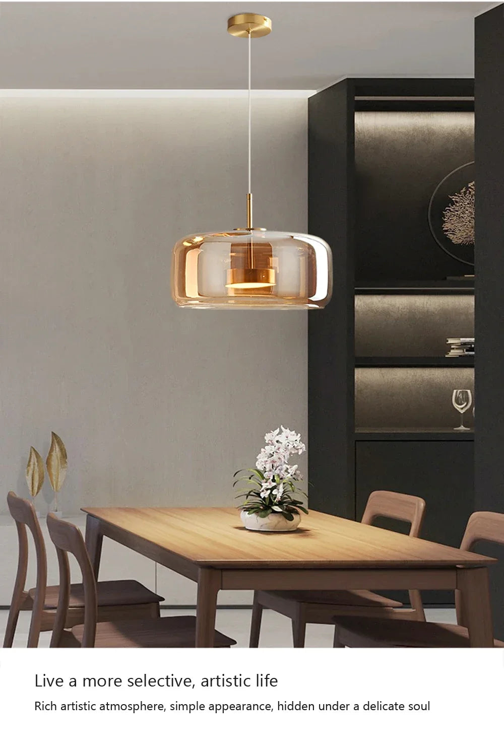 Modern Glass Pendant Light luxury Deco Nordic Led Hanging Light Fixtures  Modern Luminaire Suspension lamp
