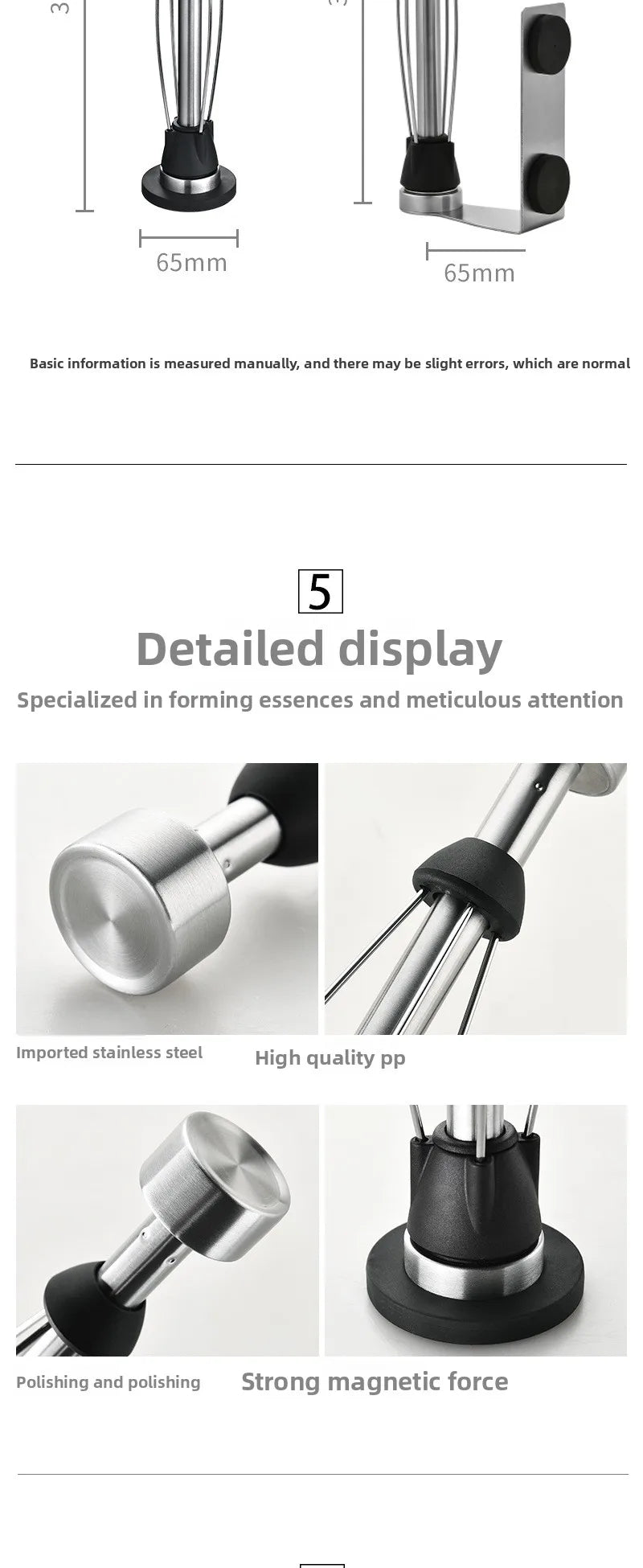 No-punch magnetic hanging kitchen paper towel holder