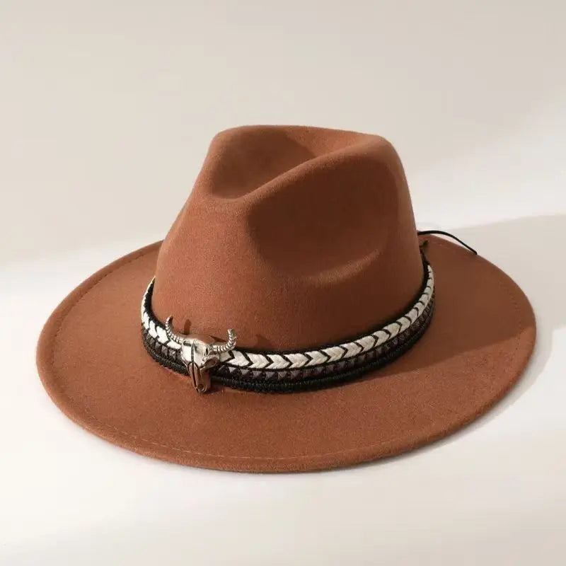 New Heart Shaped Cowboy Head Accessories Cowboy Hat Felt Hat New Men's and Women's Outdoor Hat Knight Hat