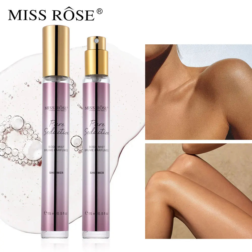 15ml Portable Shimmer Floral Perfume For Women Long‑lasting Light Fragrance Mini Scent Body Mist Daily Cosmetics