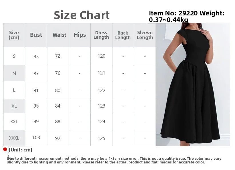 Elegant Pure Color Backless Slimming Dress Summer 2026 New Arrival Women's Fashion High Waist Floor Length No Sleeve