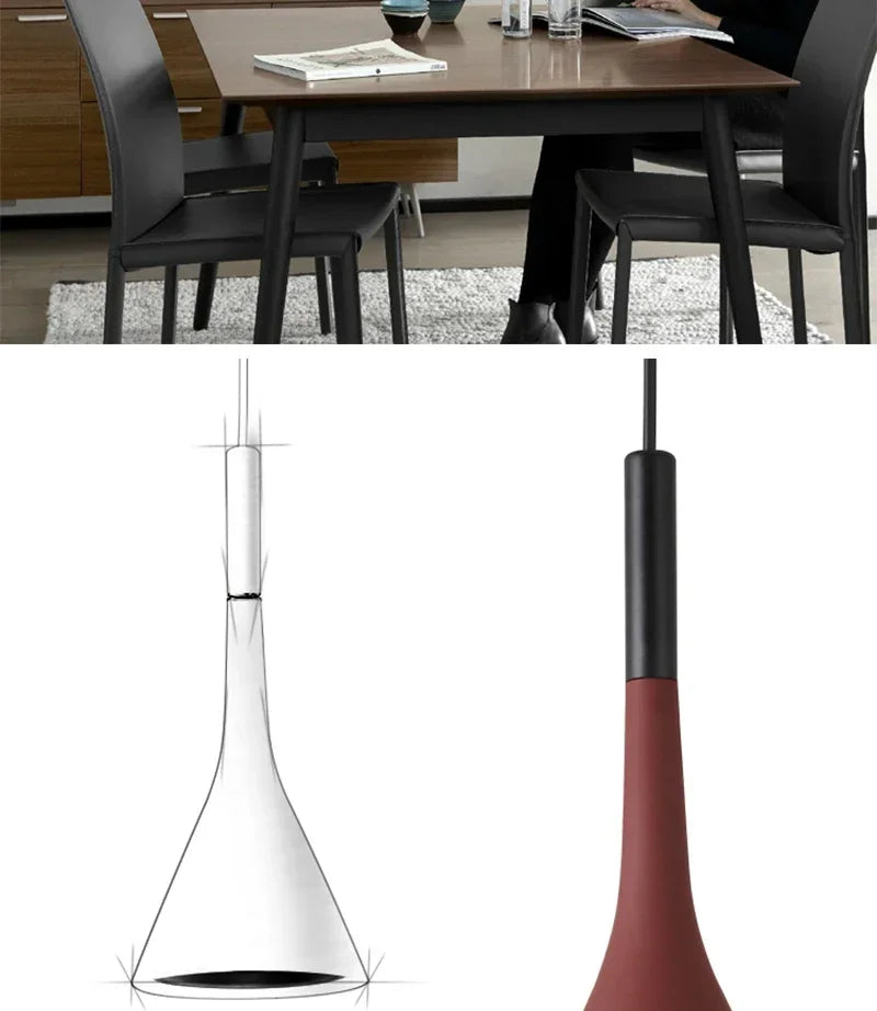 Modern Led Pendant Lights  White Light E27 for Kitchen Fixtures Bedroom Table Dining Room Hanging Lamp Lampshade Home Chandelier