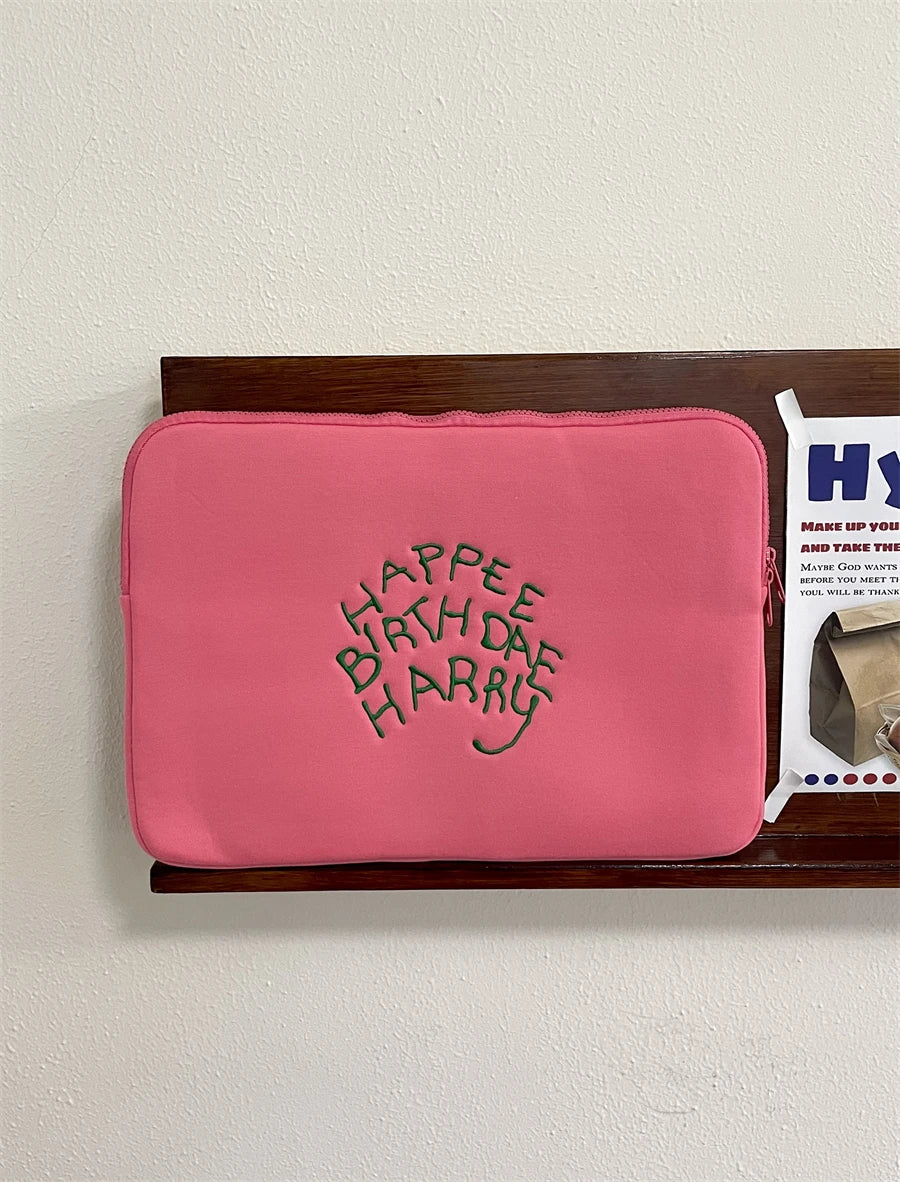 Pink Laptop Case Laptop Sleeve for MacBook Air/Pro 13-15.6Inch for Xiaomi/Dell,Cute Shockproof Tablet Sleeve IPad Case 9-11 Inch