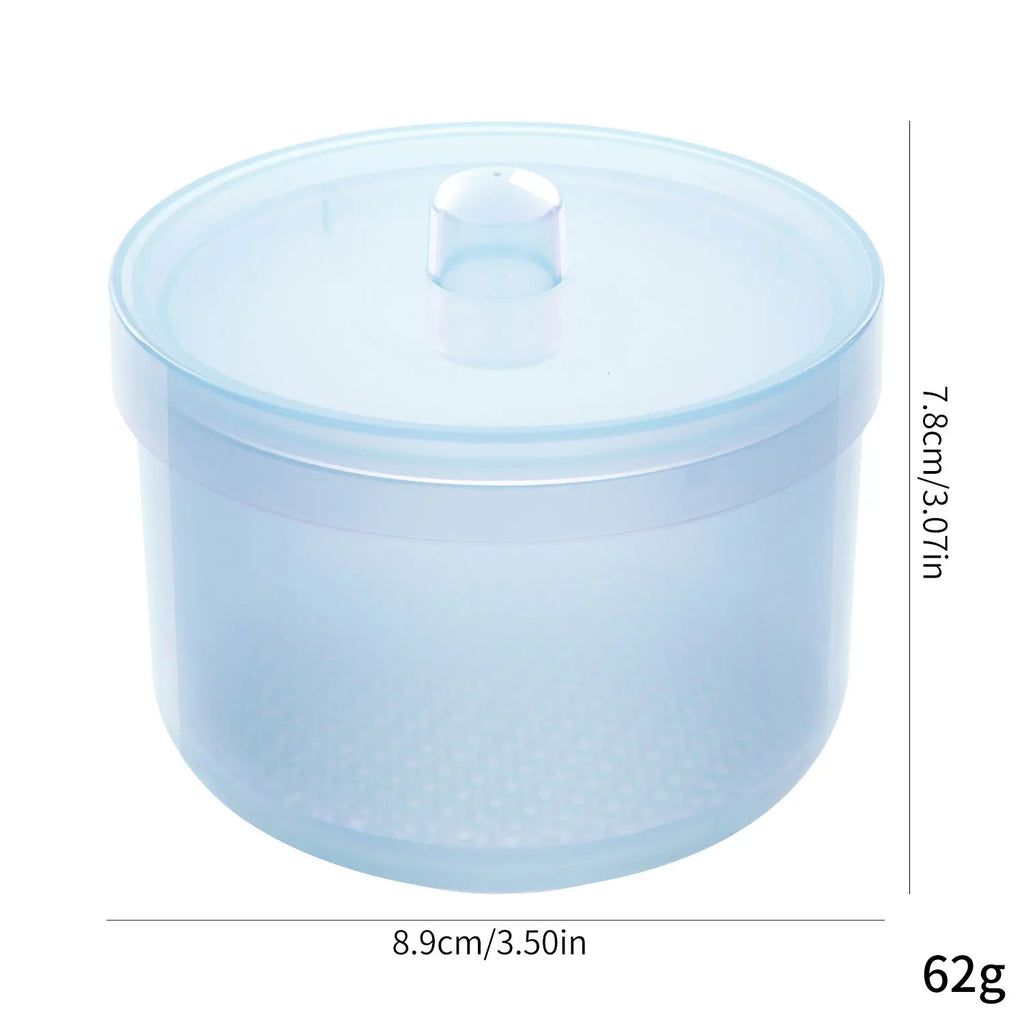 Nail Drill Bits Disinfection Box Double Layer Filtration Cleaning Box Manicure Storage Case Nail Brush Cleaning Container