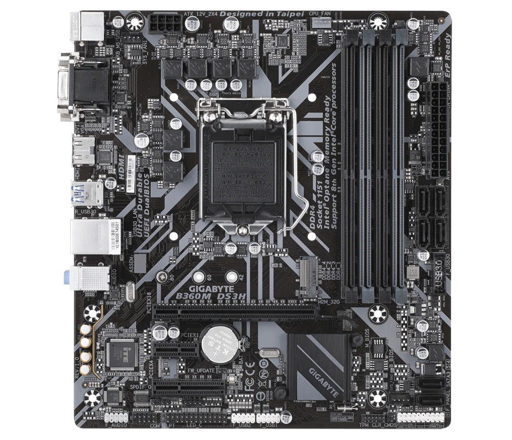 Gigabyte B360M DS3H original LGA 1151 DDR4 B360 desktop computer motherboards