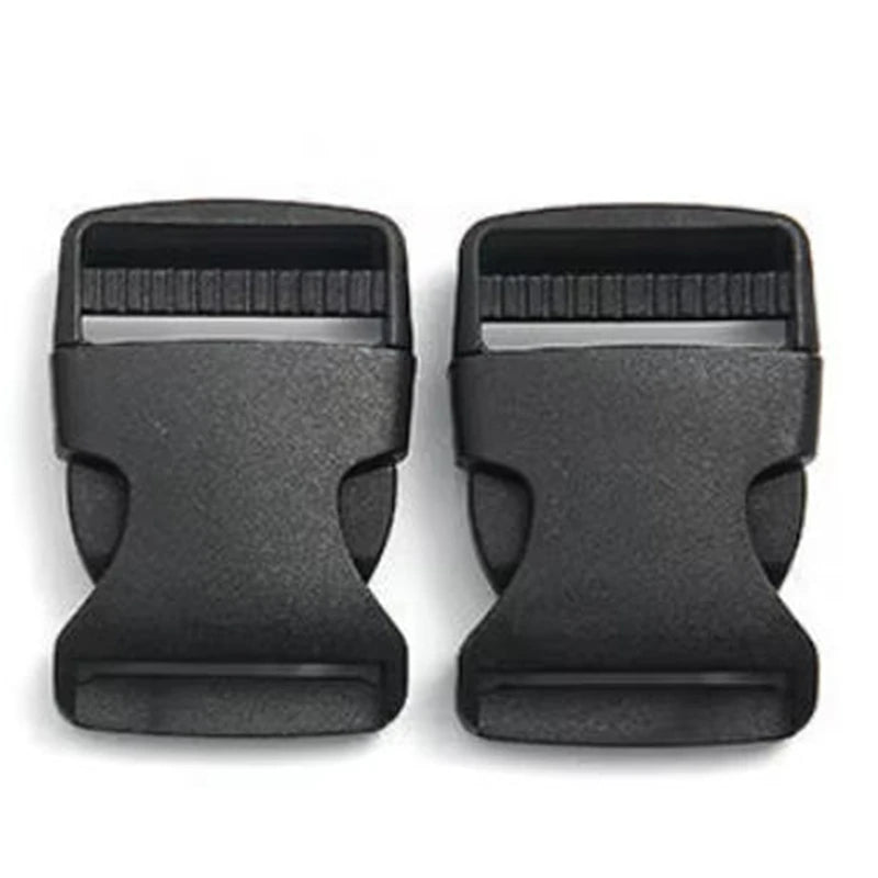 2/5/10Pcs Quick Side Release Buckles 25mm/38mm Adjustable Plastic Clips for Backpack Straps Black Paracord Parachute DIY Gear