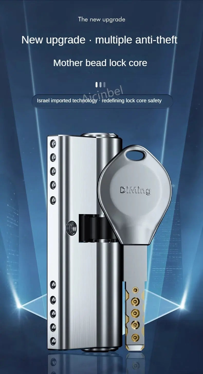 High quality European standard lock cylinder,Anti-theft Door Lock Core Super C-class Door Lock Universal Household,8-Master Keys