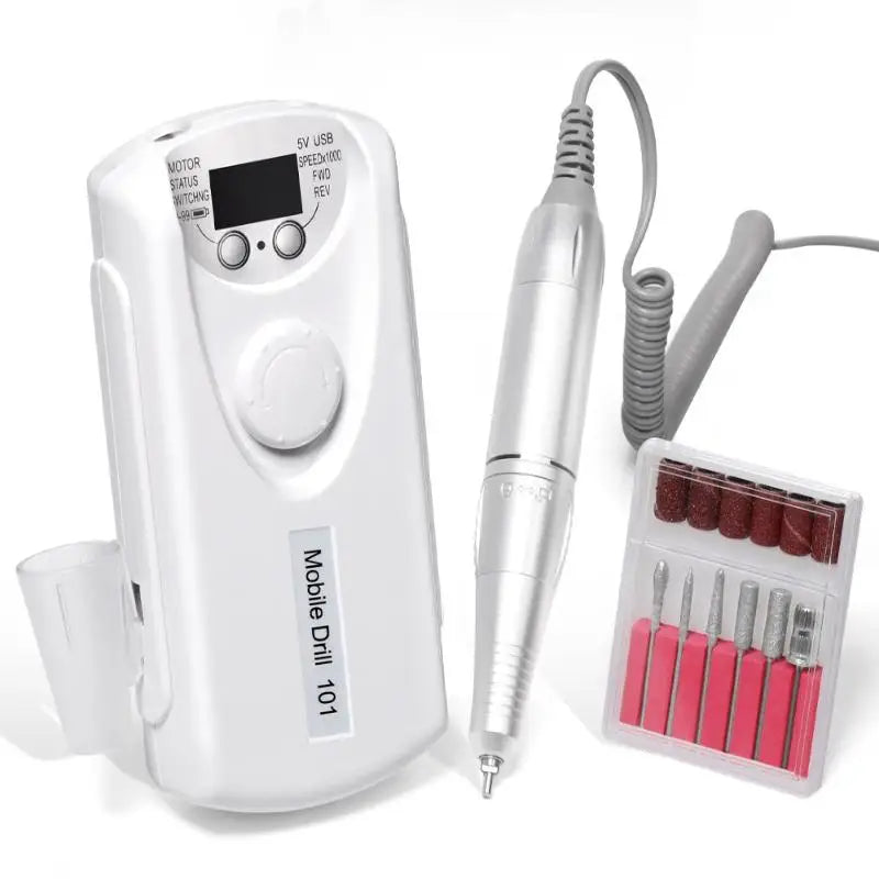 35000 RPM Rechargeable Nail Drill Machine Professional Portable Electric Manicure File For Nails Gel Polish Remove Grinding