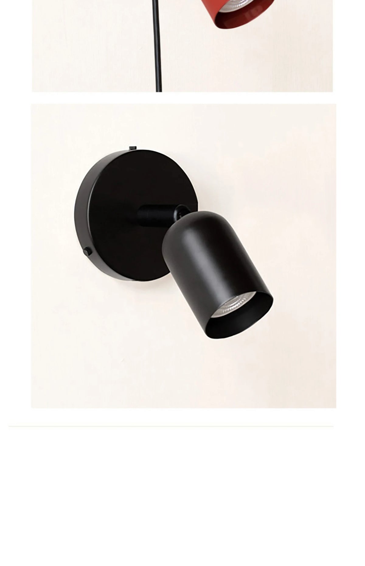 Colorful LED Wall Lamps With Switch Design Modern Wall Lights EU/US Plug Gu10 Spotlights Living Room Bedside Sconce AC110 220V
