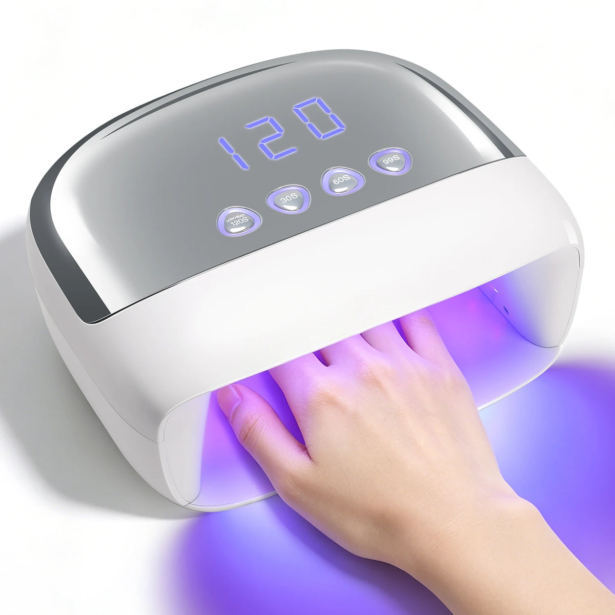 DianaBeauty UV Nail Lamp Powerful 108W Nail Dryer with 4 Timer Settings Professional Manicure Lamp with Smart Sensor Nail Tools