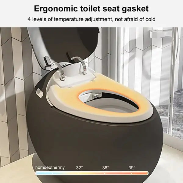 Automatic Matt Grey Color Cute Design Egg Shape 1.28GPF Smart Toilet With Remote Control