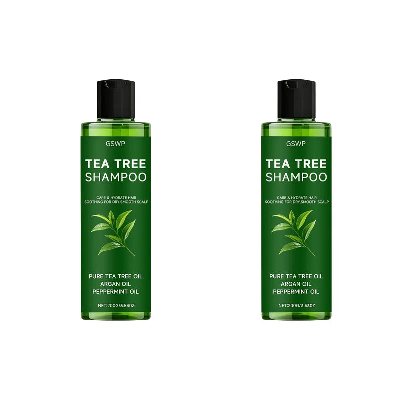 GSWP Tea Tree Shampoo, Deeply Cleanses and Moisturizes, Controls Oil While Keeping Hair Light and Airy.200/400g