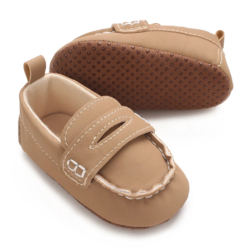 Solid Color Baby Casual Soft Soled Walking Shoes Suitable For 0-1 Year Old Infants And Toddlers Bean Shoes And Forefoot Shoes