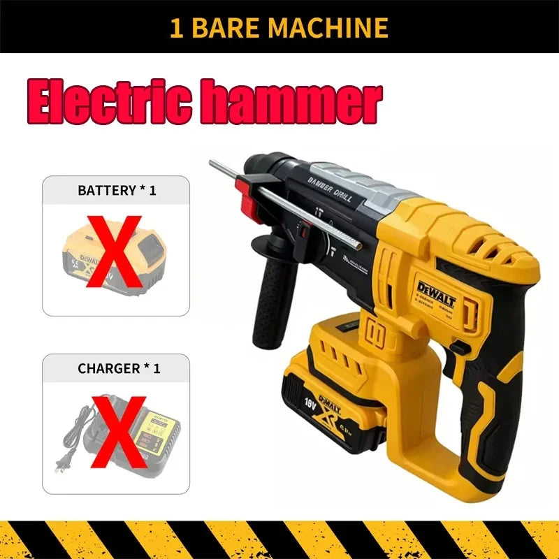 DeWalt Power Tools Cordless Brushless Angle Grinder Cutter Electric Wrench Electric Hammer Chainsaw Polisher Air Pump for 18V