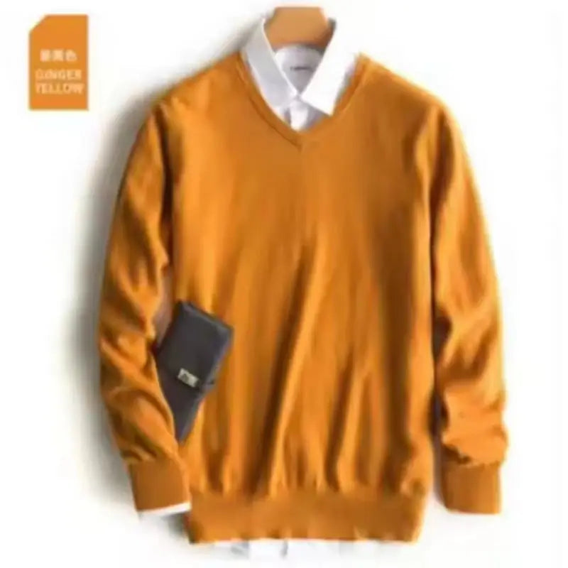 Cashmere Cotton Blended Thick Pullover Men Sweater 2025 Autumn Winter Jersey Hombre Jumper Pull Homme Hiver Knitted Sweaters
