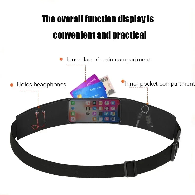 New Running Belt Bags Women Sports Fitness Waterproof For Money Phone Holder Jogging Training Key Belt