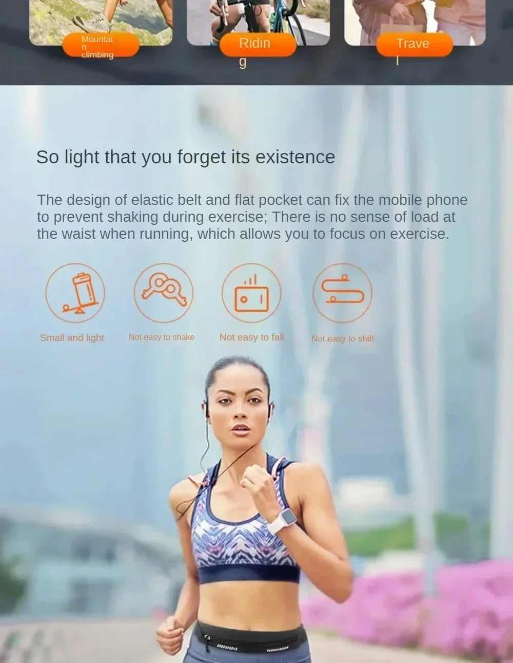 New Running Belt Bags Women Sports Fitness Waterproof For Money Phone Holder Jogging Training Key Belt