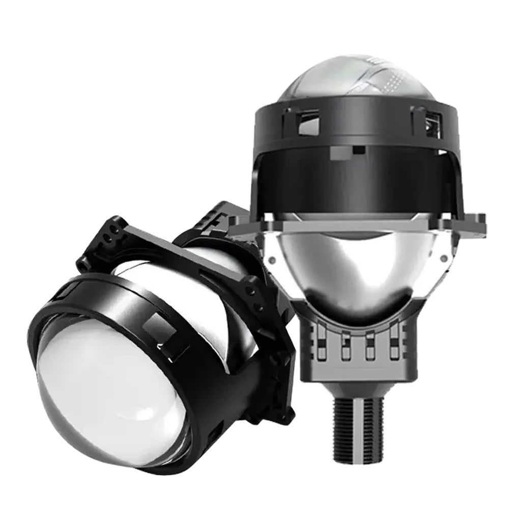 2Pcs 3.0 Inch Bi Led Projector Lenses Car Headlight 40000LM H4 H7 9005 9006 High Low Lights Universal Car Headlamp 6000K 12V