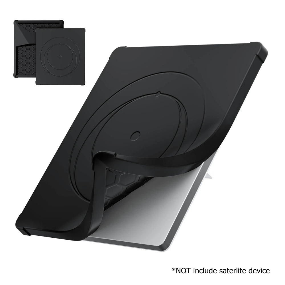 Silicone Protective Cover Hexagonal Heat Dissipation For Starlink Mini Accessories Shock-Absorbing Dustproof Waterproof Cover