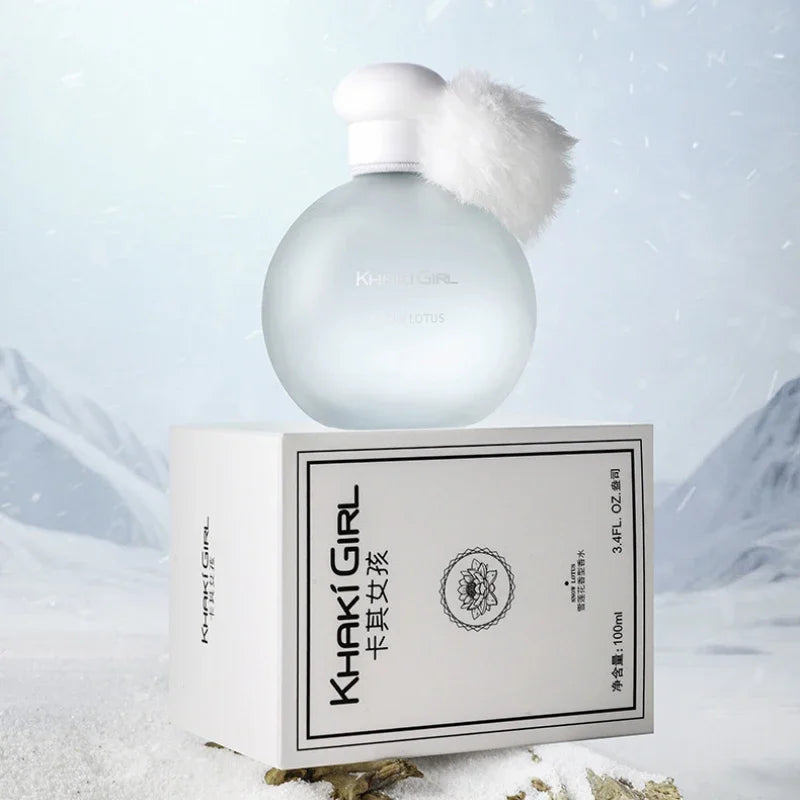 High-end Unisex Snow Lotus Perfume, Fresh Floral Woody Oriental Citrus Amber Scent, Long Lasting Natural Elegant Gift for Her