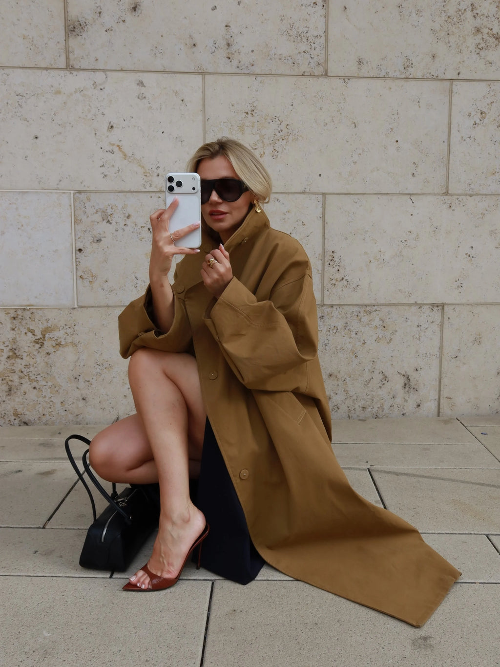Casual Solid Long Trench Coat Women Stand Collar Long Sleeve Single Breasted Lace Up Jacket 2026 Autumn Lady Commute Outwear