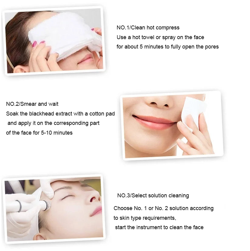 3 Pcs/1200ml Facial Skincare Face Serum AS1 SA2 AO3 Aqua Peel Solution For Facial Machine Skin Deep Cleaning Kit