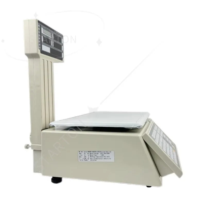 Label Printing Scale With Printer Barcode Weighing Label Printing Scale for Butchering Weighing Scale With Label Printer 30kg