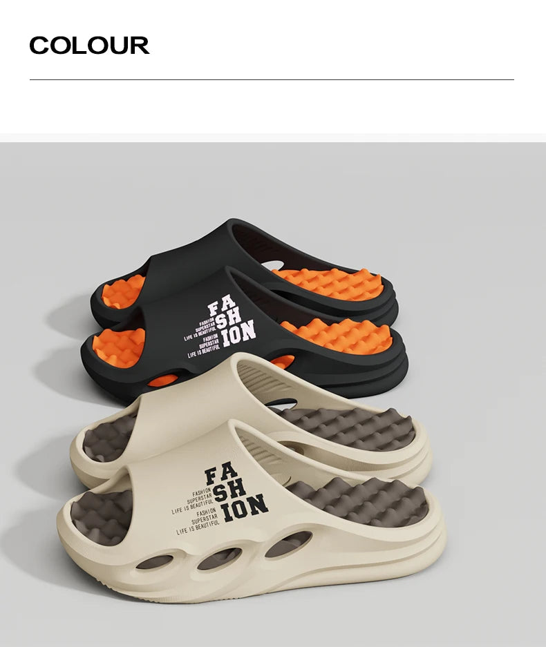 Men's Slippers Massage Slippers EVA Lightweight Beach Casual Shoes Indoor Soft Sole Slippers Platform Outdoor Men Sandals