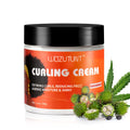 WOZUTUNT Curl Defining Cream 100g, Leave-in Styling Cream with Black Castor Oil,Frizz Control Hydrate for Bouncy Shiny Hairstyle