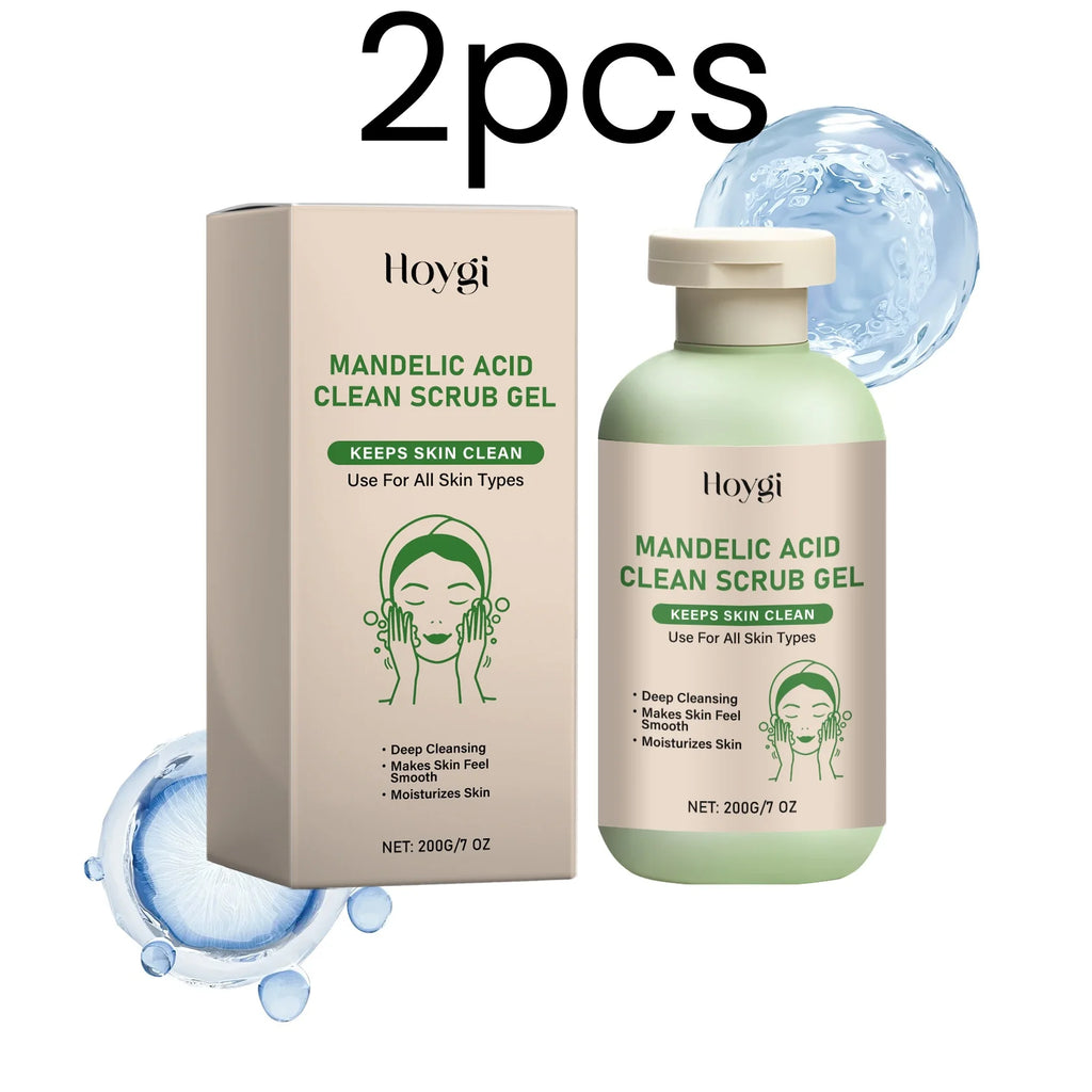 Hoygi Mandelic Acid Clean Scrub Gel Deep Cleansing Purifying Pores Remove Impurities Keep Skin Fresh Exfoliating Scrub Gel 200g