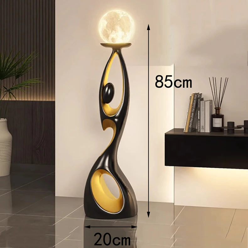 Modern LED Floor Lamp for Living Room Bedroom, Dimmable Standing Lamp with Remote Control, 3 Color Temperatures.