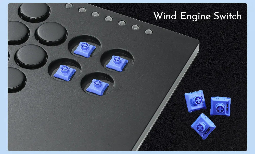Haute42 Kailh Customized Low Profile Crystal Switch For Hitbox Controller Low Profile Wind Engine Switch For Mechanical Keyboard