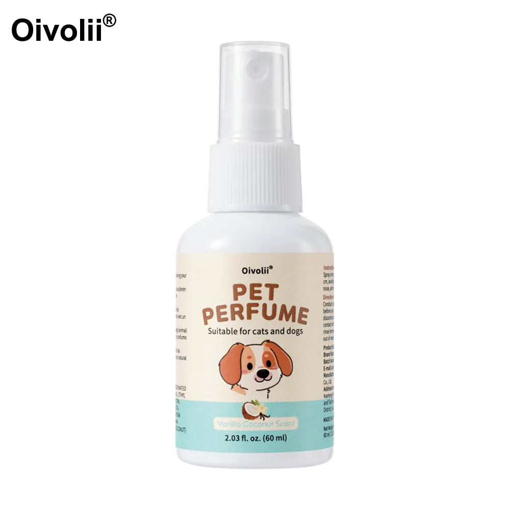 Vanilla Coconut Scent Pet Perfume Natural Formula Long Lasting Fragrance Gentle  For Pet Grooming And Home Use For Dogs And Cats