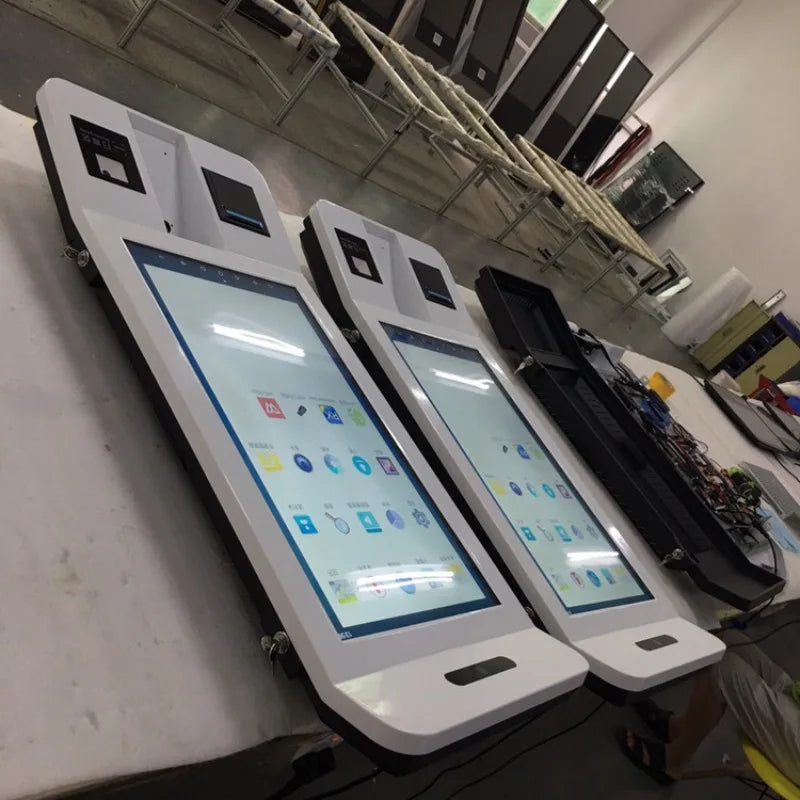 Self-service Kiosk Touch Screen Fast Food Payment All in One Self-order Kiosk  Debit Credit Card Payment with POS