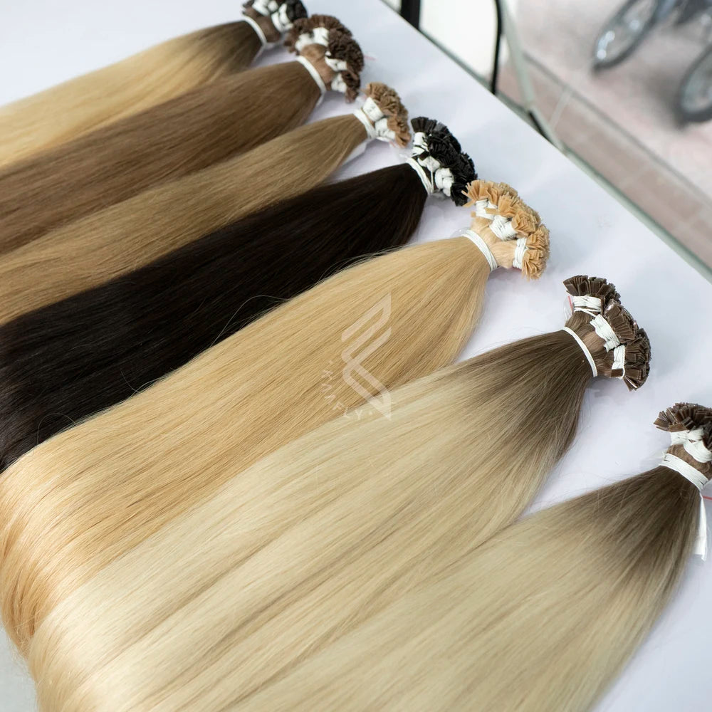 Turkish Human Hair Extensions Extensions Human Hair Platinum Blonde U Keratin Tip