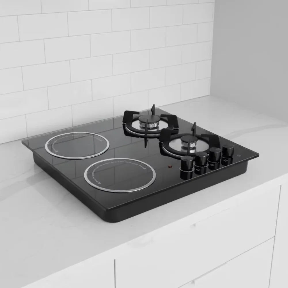 two gas and two electric heating built-in multi-function cooker with Class A energy efficiency, suitable for hotel and home