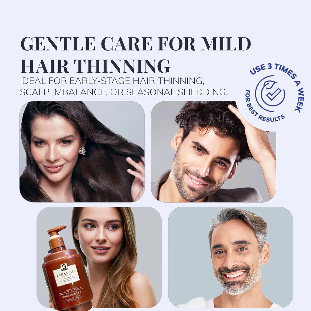 500ml Anti Hair Loss Shampoo Ginger Ingredient Strengthening Hair Root Nourishing Dryness Hair Damaged Repair Thicker Treatment